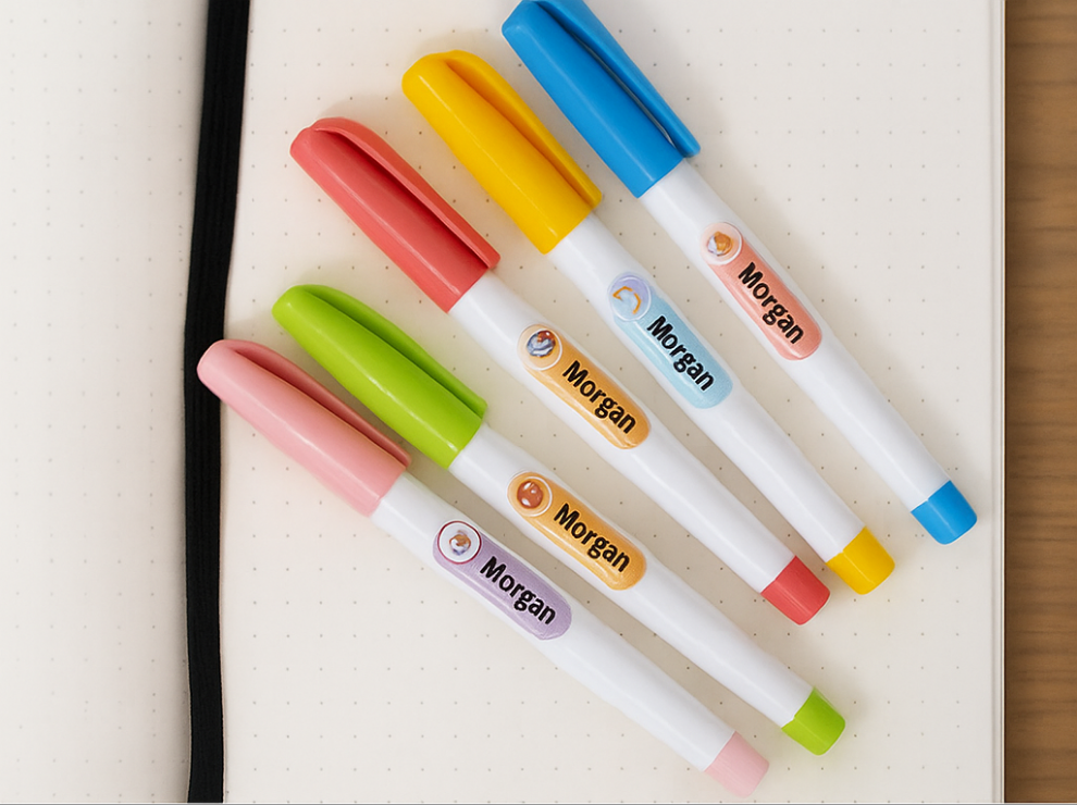 Personalized Name Tag Stickers β Waterproof & Child-Friendly (30 pcs)