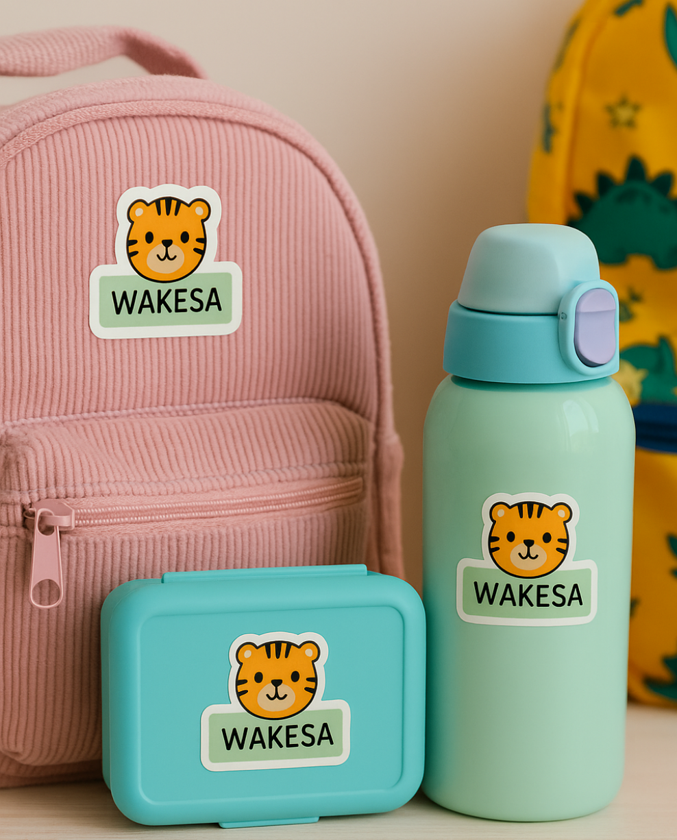 Lunch box and water bottles